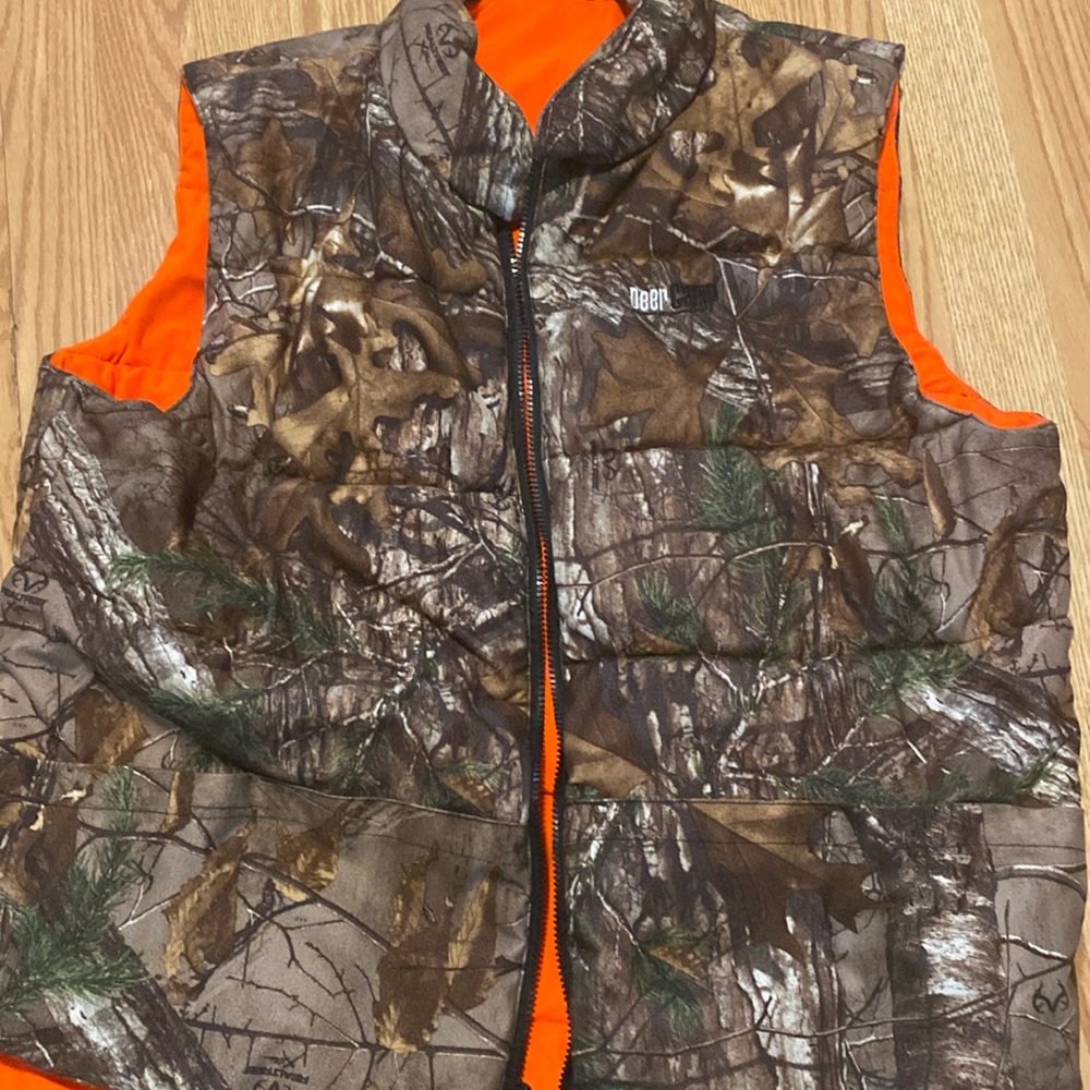 Reversible Camo and Orange Vest